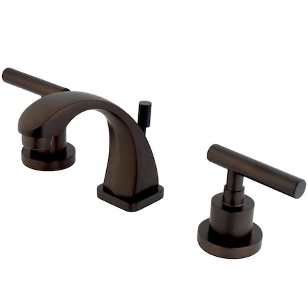 Kingston Brass KS4945CML Manhattan 8" Widespread Bathroom Faucet, Oil Rubbed Bronze KS4945CML